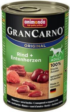 Влажный корм Animonda GranCarno Original Adult Говядина и утки сердца 400г
