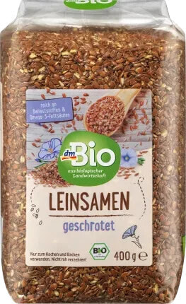 Leinsamen, geschrotet, 400 g