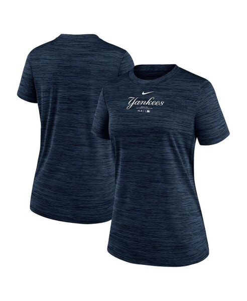 Women's Navy New York Yankees Authentic Collection Velocity Performance T-shirt