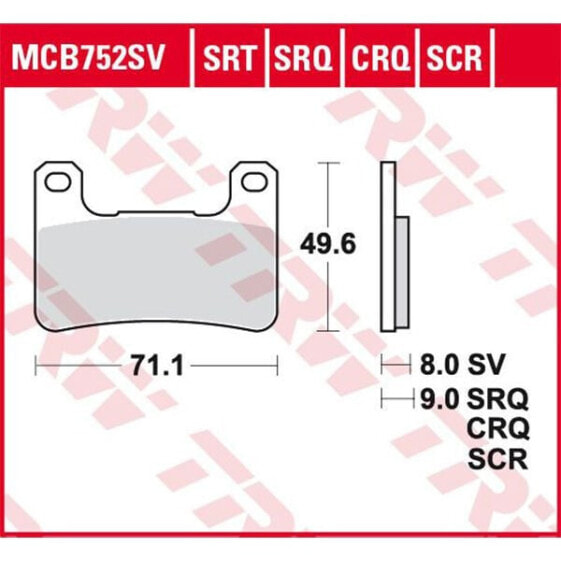 TRW Road/Track Kawasaki H2 1000 Abs Ninja 20 Sintered Brake Pads