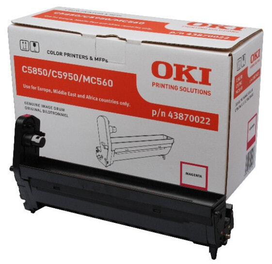 OKI Magenta image drum for C5850/5950 - Original - OKI MC560 - MC560dn - C5850 - C560N - C560DN - C5750DN - 20000 pages - Laser printing - Magenta - Black