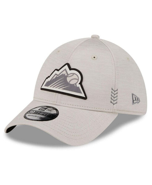 Men's Cream Colorado Rockies 2024 Clubhouse 39THIRTY Flex Fit Hat
