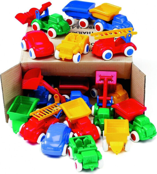 Набор игрушек Viking Toys машинки в коробке, 18 штук, разные цвета