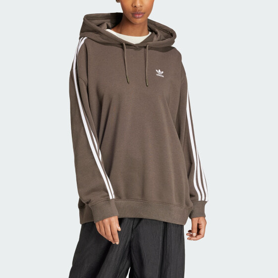 adidas women Adicolor 3-Stripes Oversized Hoodie