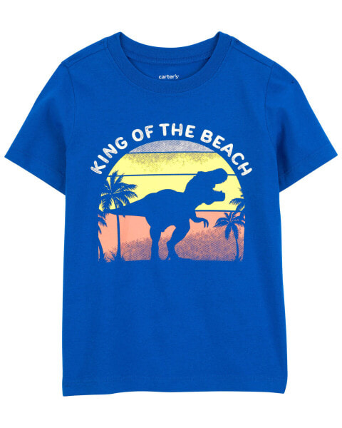 Toddler Dinosaur King Of The Beach Graphic Tee 2T