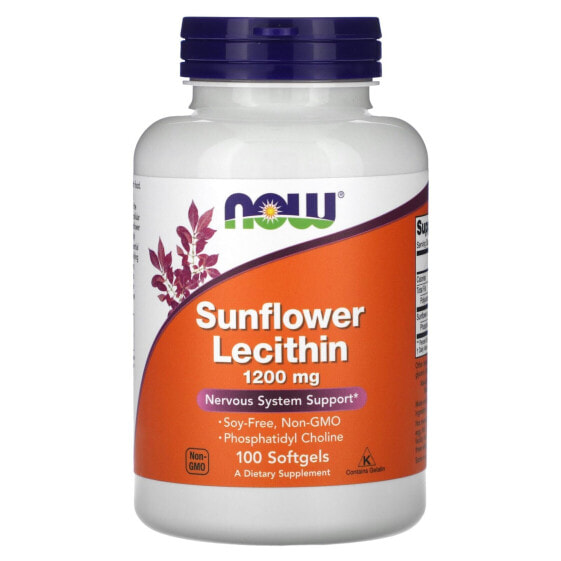 NOW Sunflower Lecithin Чистый подсолнечный лецитин 1200 мг