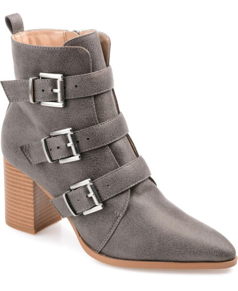 Полусапоги JOURNEE Collection Winsley Buckle Straps Booties