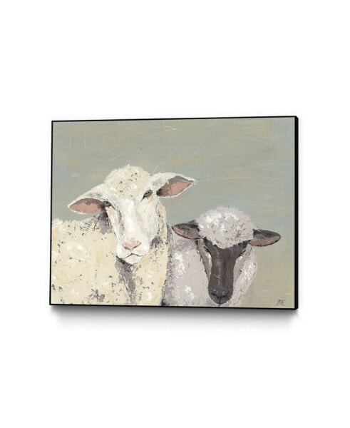 40" x 30" Sweet Lambs I Art Block Framed Canvas