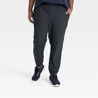 Men's Big Utility Tapered Joggers - All in Motion Black 2XL