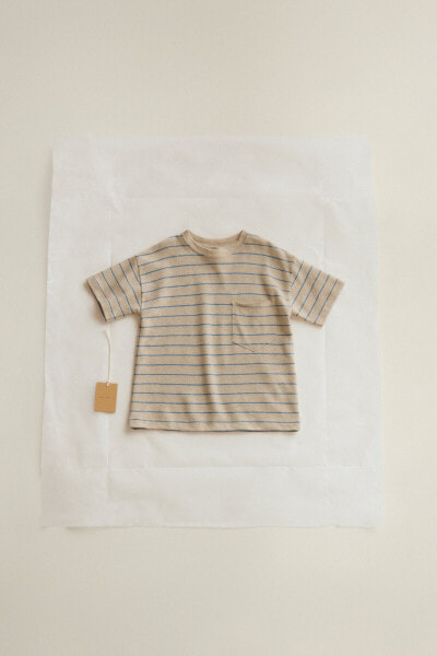 Timelesz- striped linen blend t-shirt