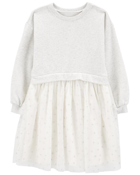 Kid Long-Sleeve Fleece Dress 8