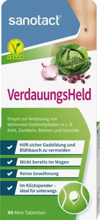 Verdauungsheld Tabletten im Klickspender, 40 St