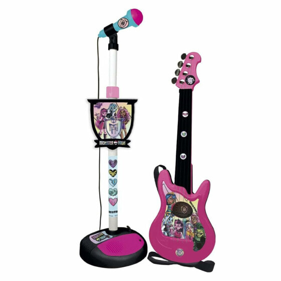 Детская гитара Monster High с караоке-микрофоном