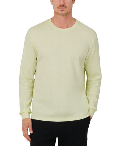 Men's Waffle-Knit Thermal Sleep Shirt