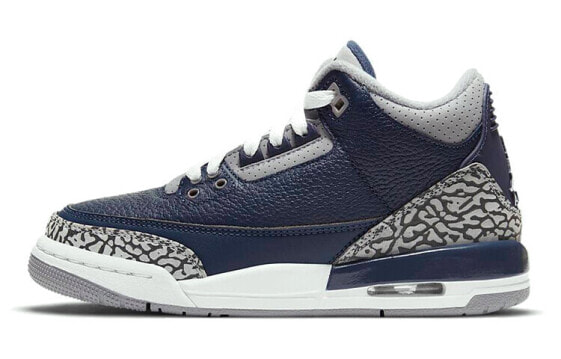 Jordan Air Jordan 3 "Midnight Navy" 中帮 复古篮球鞋 GS 午夜蓝 / Кроссовки Jordan Air Jordan 398614-401