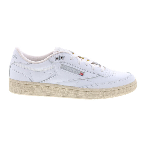 Reebok Club C 85 Vintage Mens White Leather Lifestyle Sneakers Shoes
