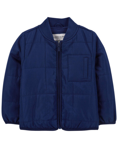 Baby Quilted Bomber Jacket 24M