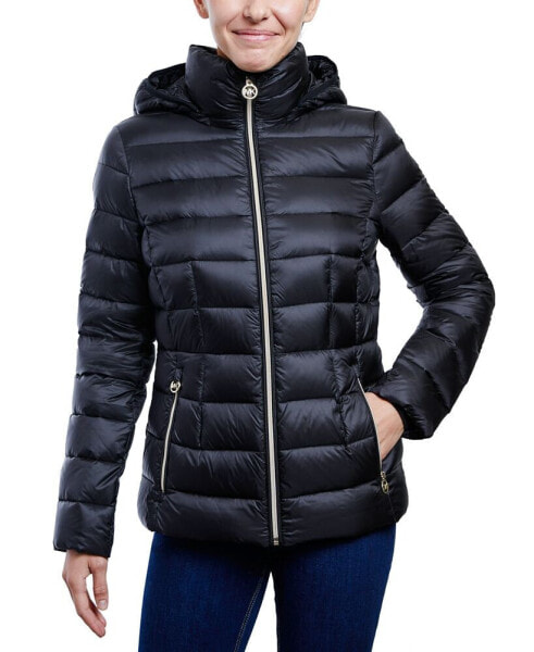 Women's Hooded Packable Down Shine Puffer Coat, Created for Macy's