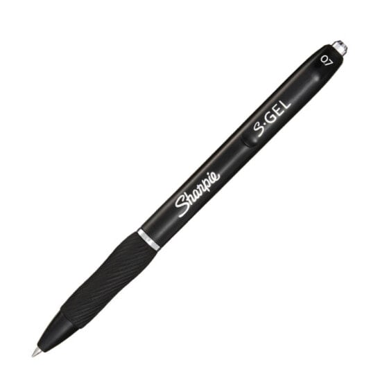 Гелевая ручка с ретрактором Sharpie S-Gel - чёрная - средняя - 0.7 мм - в блистере