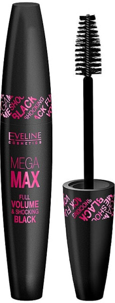 Eveline Cosmetics Mega Max Full Volume Shocking Black Mascara