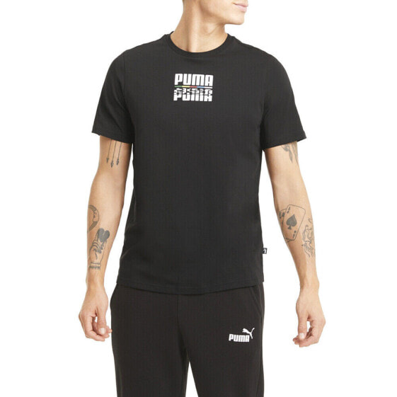 Puma Core International Tee Mens Black Casual Tops 85597701