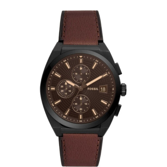 Часы и аксессуары Fossil Мужские часы Quartz FS5798 Коричневый Чёрный