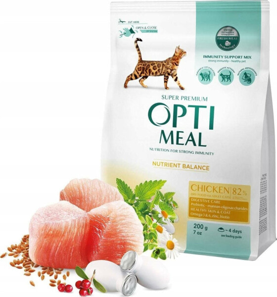 Optimeal OPTIMEAL KOT 200g ADULT KURCZAK