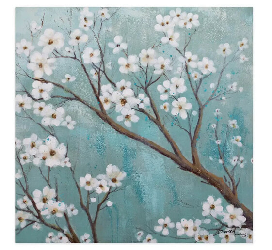 Картина KUNSTLOFT Акриловая живопись Белый цветок