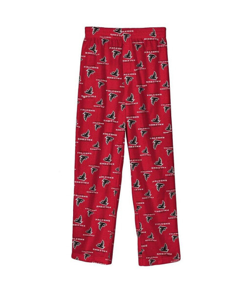 Big Boys Red Atlanta Falcons Team-Colored Printed Pajama Pants