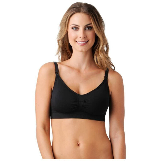 Belly Bandit 295898 Womens' Nursing Bra with Removable Pads - Black - Small