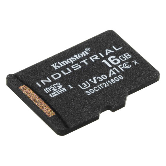 Kingston Industrial - 16 GB - MicroSDHC - Class 10 - UHS-I - Class 3 (U3) - V30