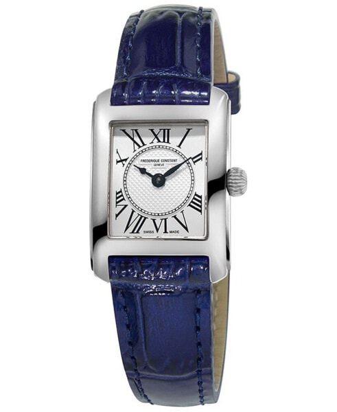 Women's Swiss Classics Carrée Blue Leather Strap Watch 23x21mm