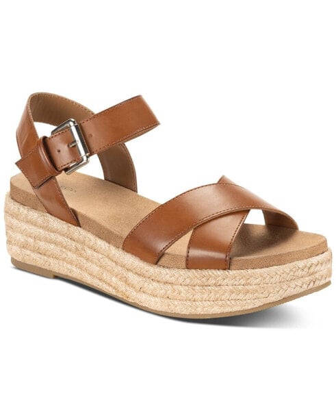 Women's Emberr Ankle-Strap Espadrille Platform Wedge Sandals, Created for Macy's