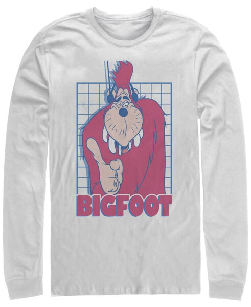 A Goofy Movie Jamming Bigfoot Men's Long Sleeve Crew Neck T-shirt