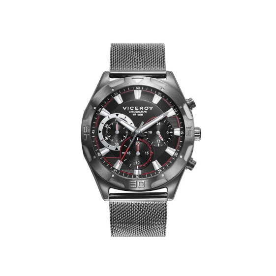 Мужские часы Viceroy 401285-57 Чёрный Серебристый (Ø 44 mm)