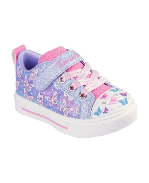 Toddler Girls’ Twinkle Toes: Twinkle Sparks - Ombre Flutter Stay-Put Light-Up Casual Sneakers from Finish Line