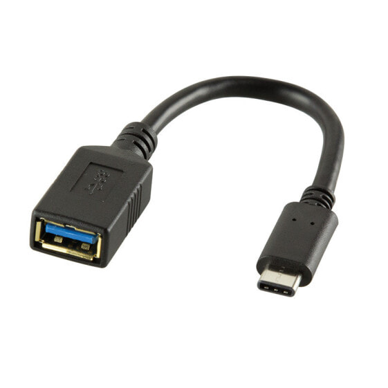 LogiLink USB C - USB A 0.15m - 0.15 m - USB C - USB A - USB 3.2 Gen 2 (3.1 Gen 2) - Male/Female - Black