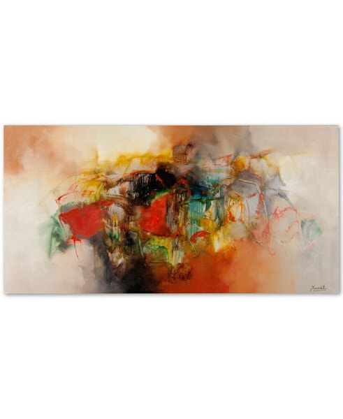 Zavaleta 'Abstract VI' Canvas Art - 47" x 24"