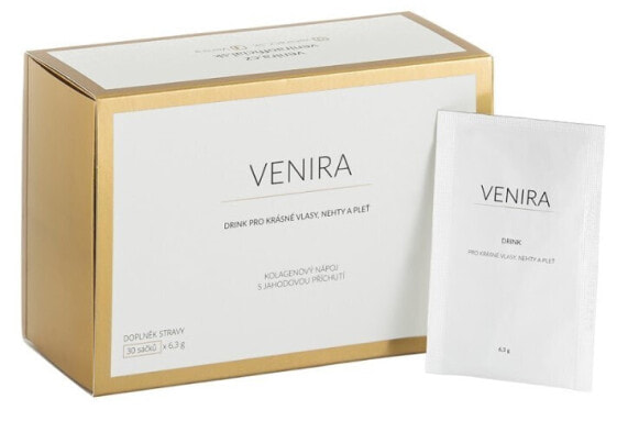 Напиток VENIRA - растворимый коллагеновый напиток со вкусом клубники 30 х 6,3 г