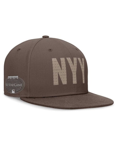 Men's Brown New York Yankees Statement Ironstone Performance True Fitted Hat