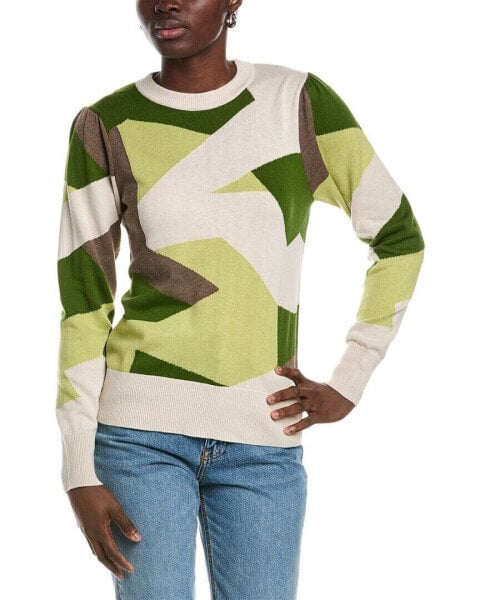 Wispr Camo Silk-Blend Sweater Women's