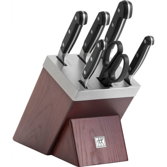 Набор кухонных ножей Zwilling Pro 7 EL из нержавеющей стали с заточкой в самозатачивающемся блоке