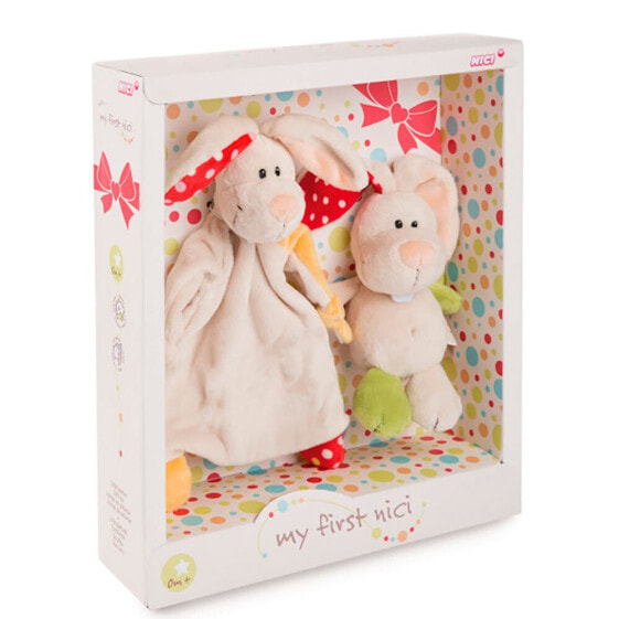 Мягкая игрушка NICI Comforter Rabbit Tilli 18 см с письмом Teddy Multicolor