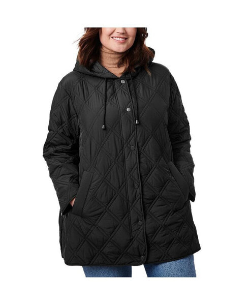 Plus Size Light Weight Quilted Jacket