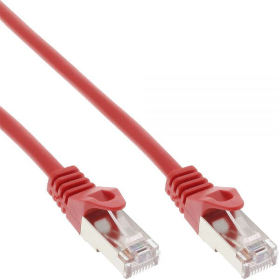 InLine Patch Cable SF/UTP Cat.5e red 0.3m