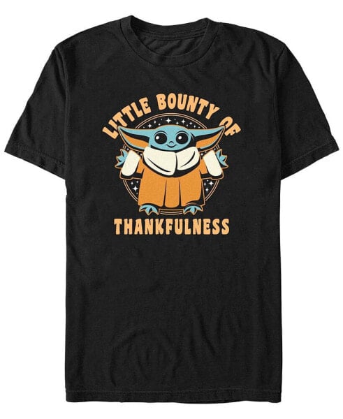 Men's Star Wars Mandalorian Thankfulness Bounty Short Sleeves T-shirt