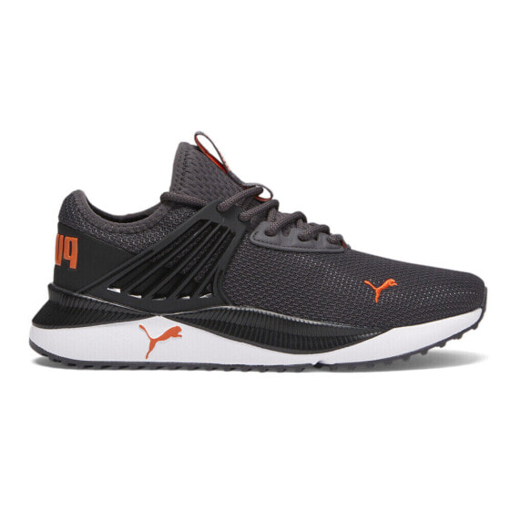 Puma Pacer Future Wide Running Mens Black, Grey, Orange Sneakers Athletic Shoes