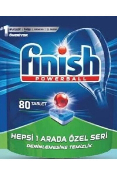 Таблетки для посудомоечных машин Finish Hepsi 1 Arada Özel Seri 80 шт