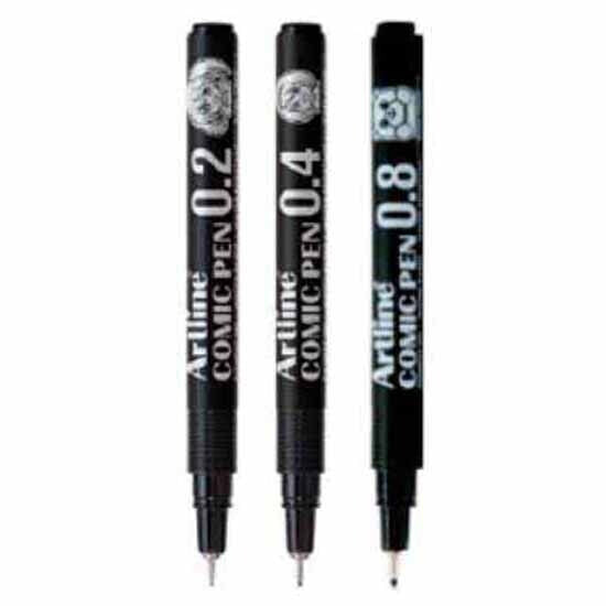 Фломастеры для раскрашивания Comic marker pen 3 шт. Artline