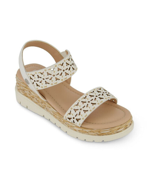 Little and Big Girls Arlo Lyssum Boho Look Wedge Sandals